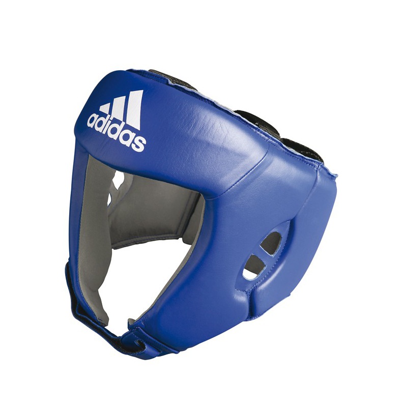 Casque de boxe anglaise bleu