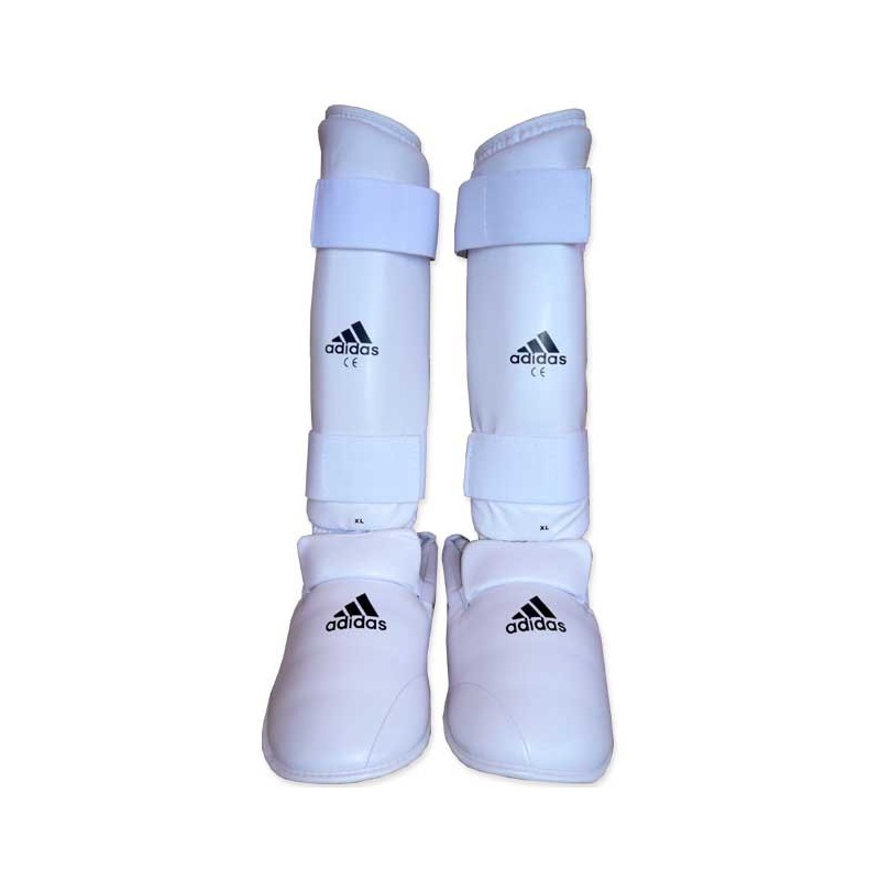 Protège Tibias Pieds Blancs Adidas 